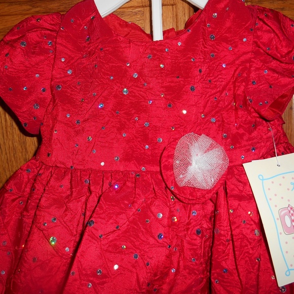 NWT Marmelatta Infant Girl 2pc Dress Bloomers 3-6M - Picture 4 of 4